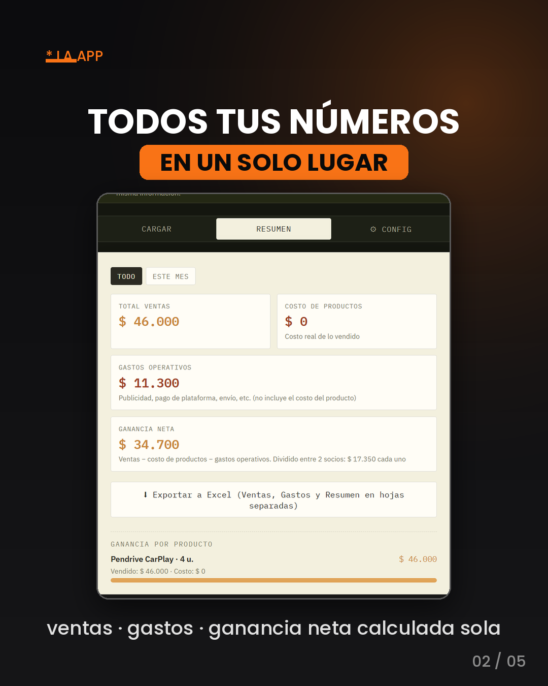 App de Finanzas para Emprendedores — Control de Ventas y Gastos con Excel Automático