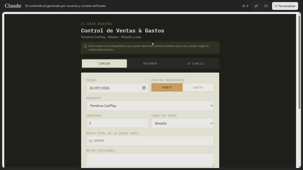 App de Finanzas para Emprendedores — Control de Ventas y Gastos con Excel Automático