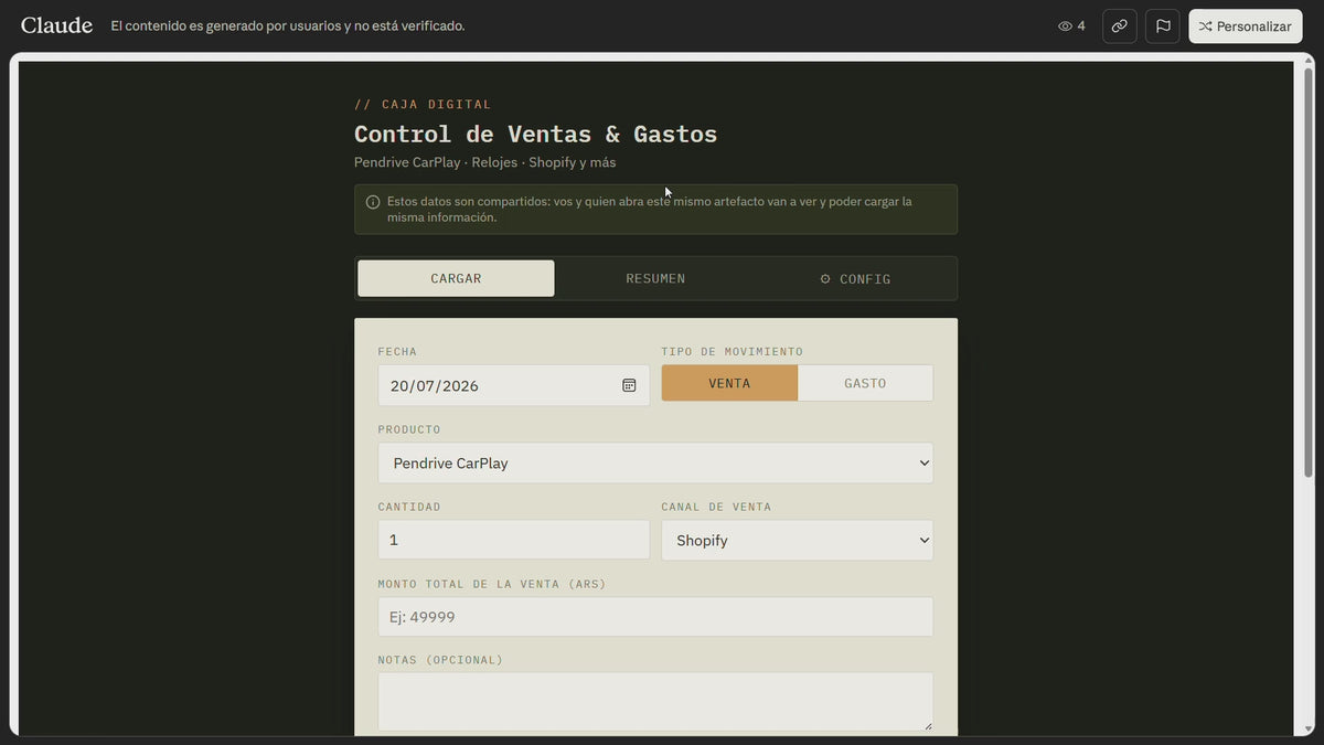 App de Finanzas para Emprendedores — Control de Ventas y Gastos con Excel Automático
